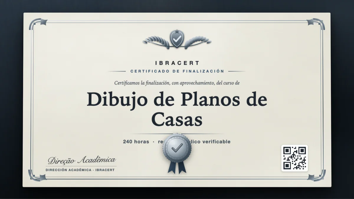 Portada del curso Dibujo de Planos de Casas