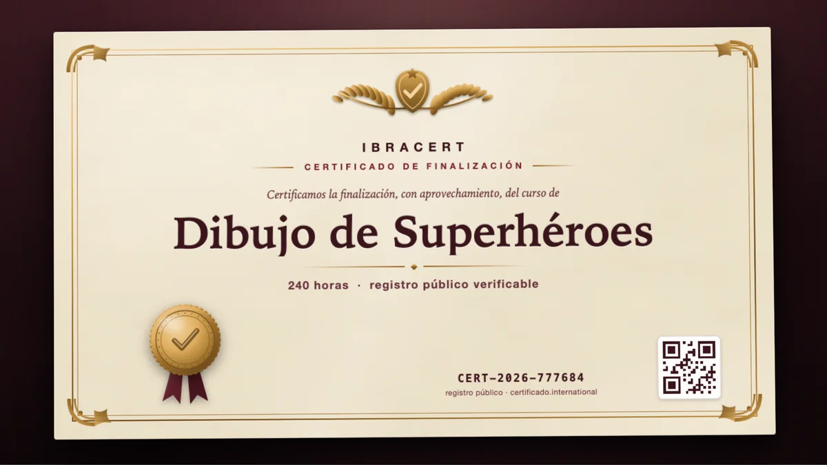 Portada del curso Dibujo de Superhéroes