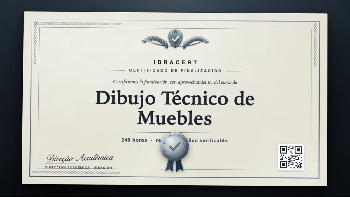 Portada del curso Dibujo Técnico de Muebles