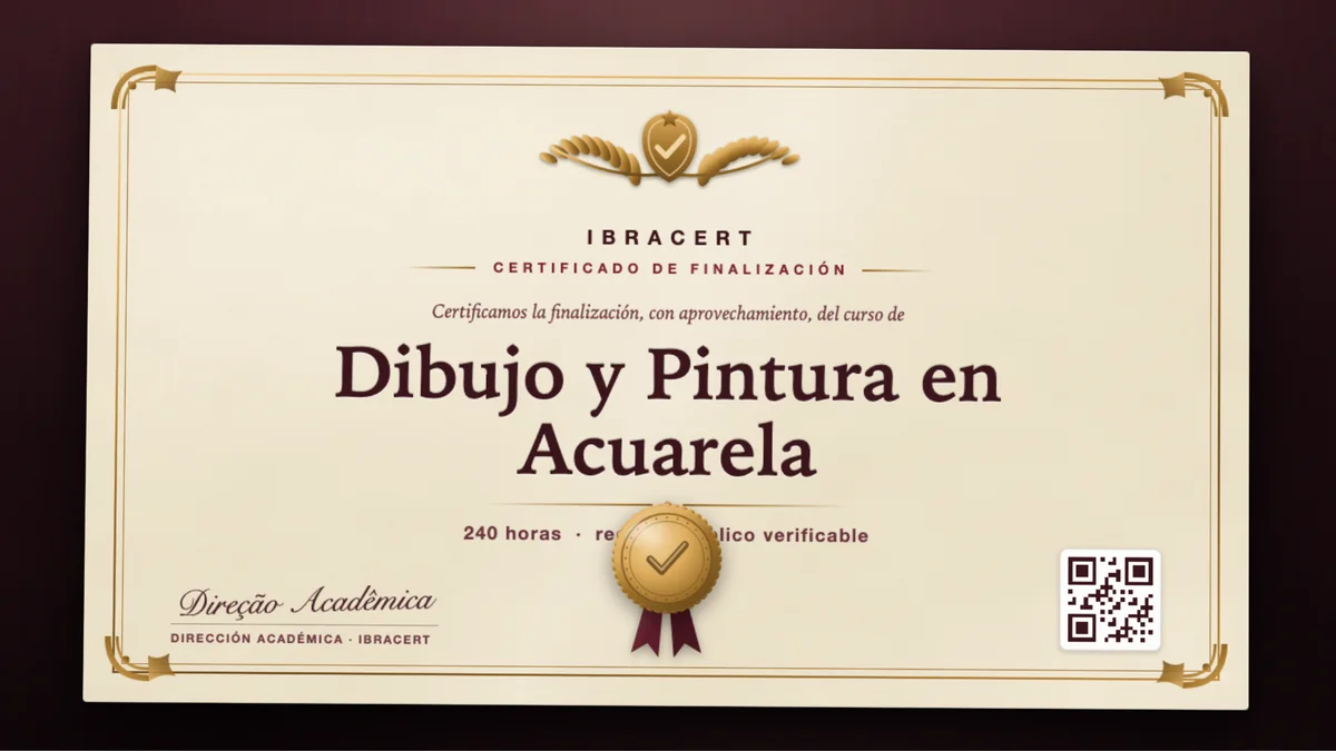 Portada del curso Dibujo y Pintura en Acuarela
