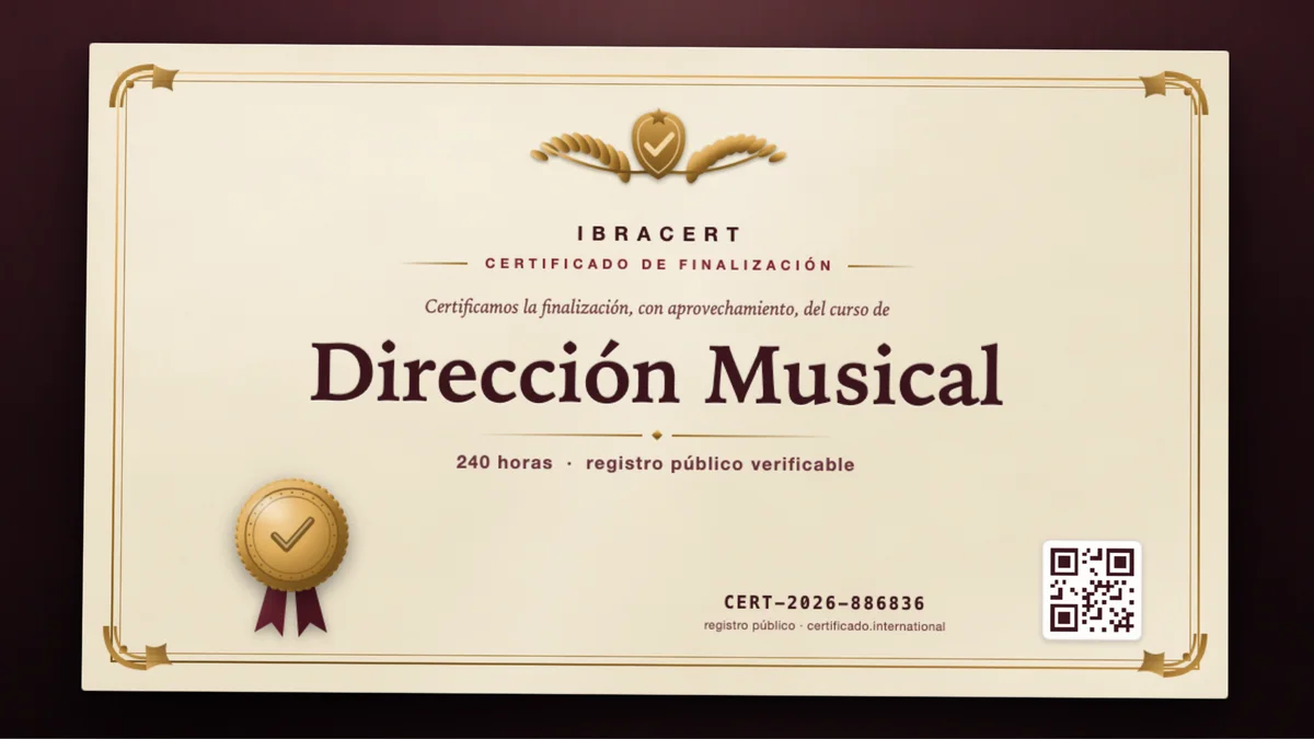 Portada del curso Dirección Musical