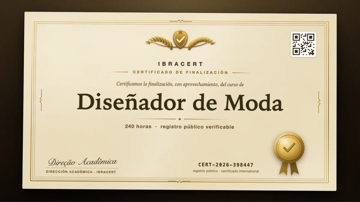 Portada del curso Diseñador de Moda