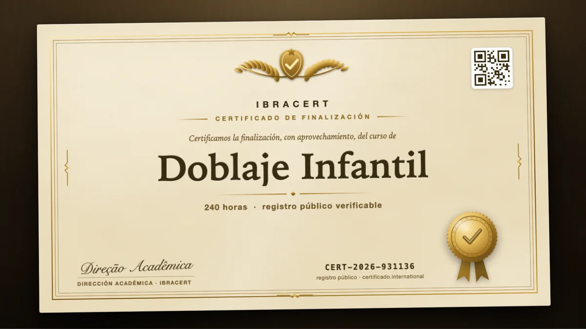 Portada del curso Doblaje Infantil