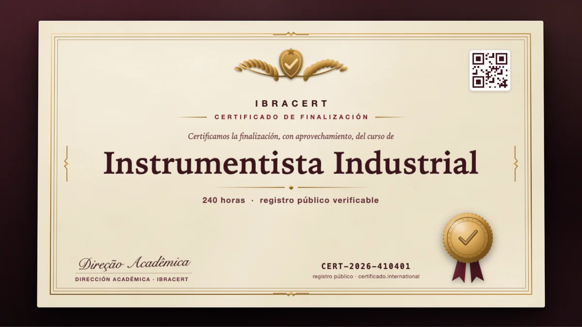 Portada del curso Instrumentista Industrial