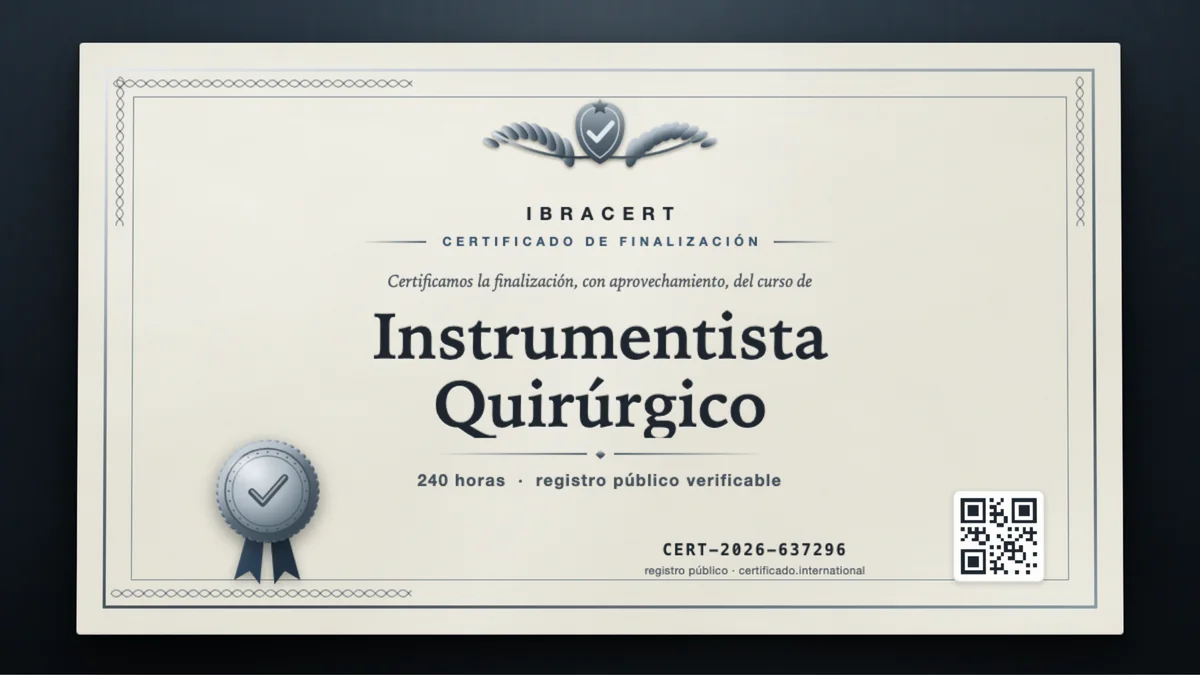 Portada del curso Instrumentista Quirúrgico