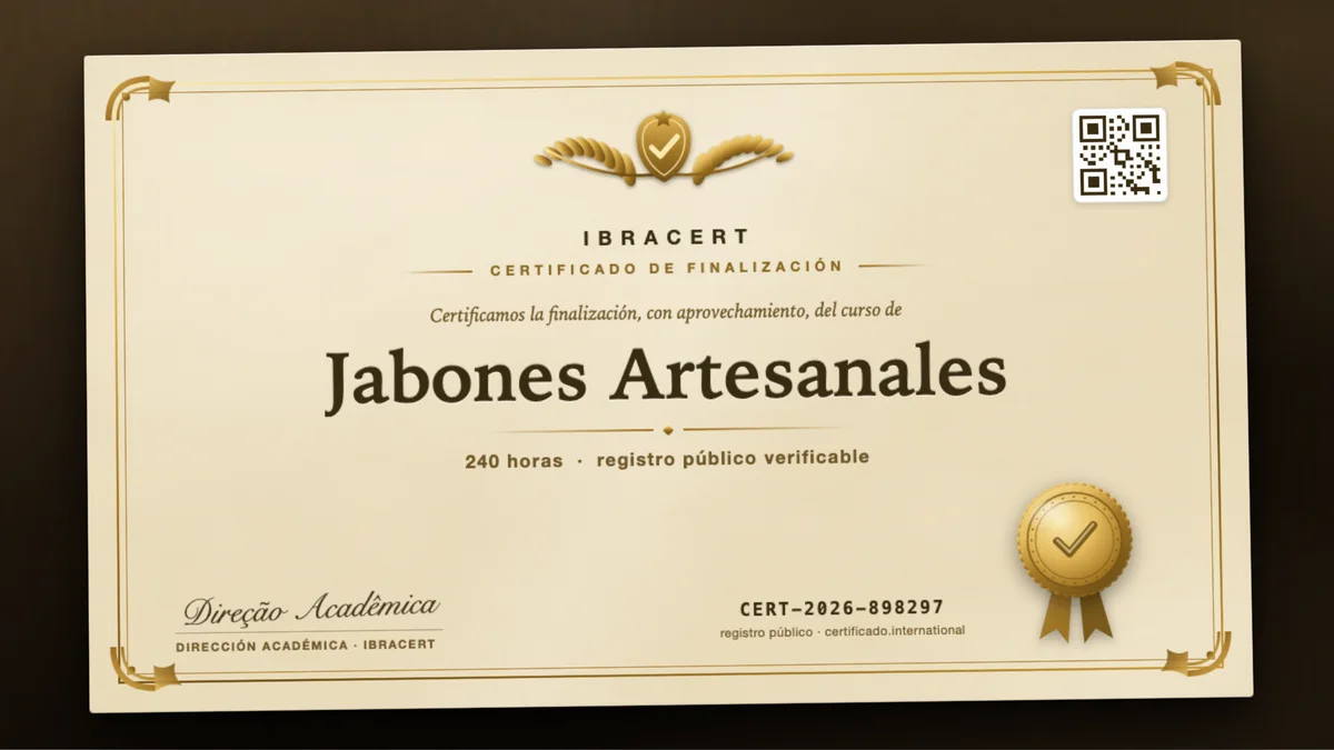 Portada del curso Jabones Artesanales