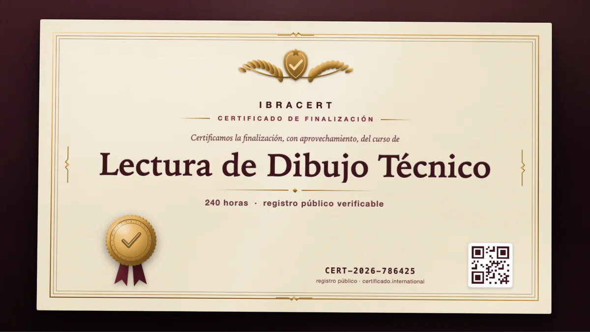 Portada del curso Lectura de Dibujo Técnico