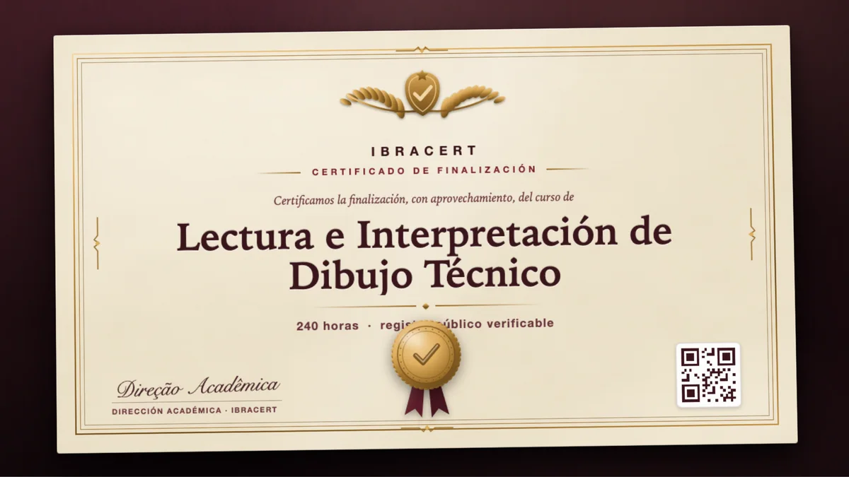 Portada del curso Lectura e Interpretación de Dibujo Técnico