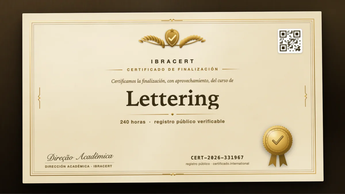 Portada del curso Lettering