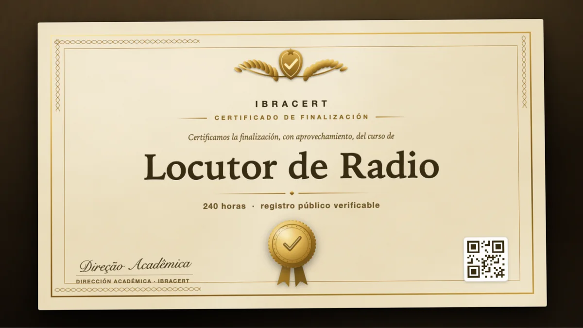 Portada del curso Locutor de Radio