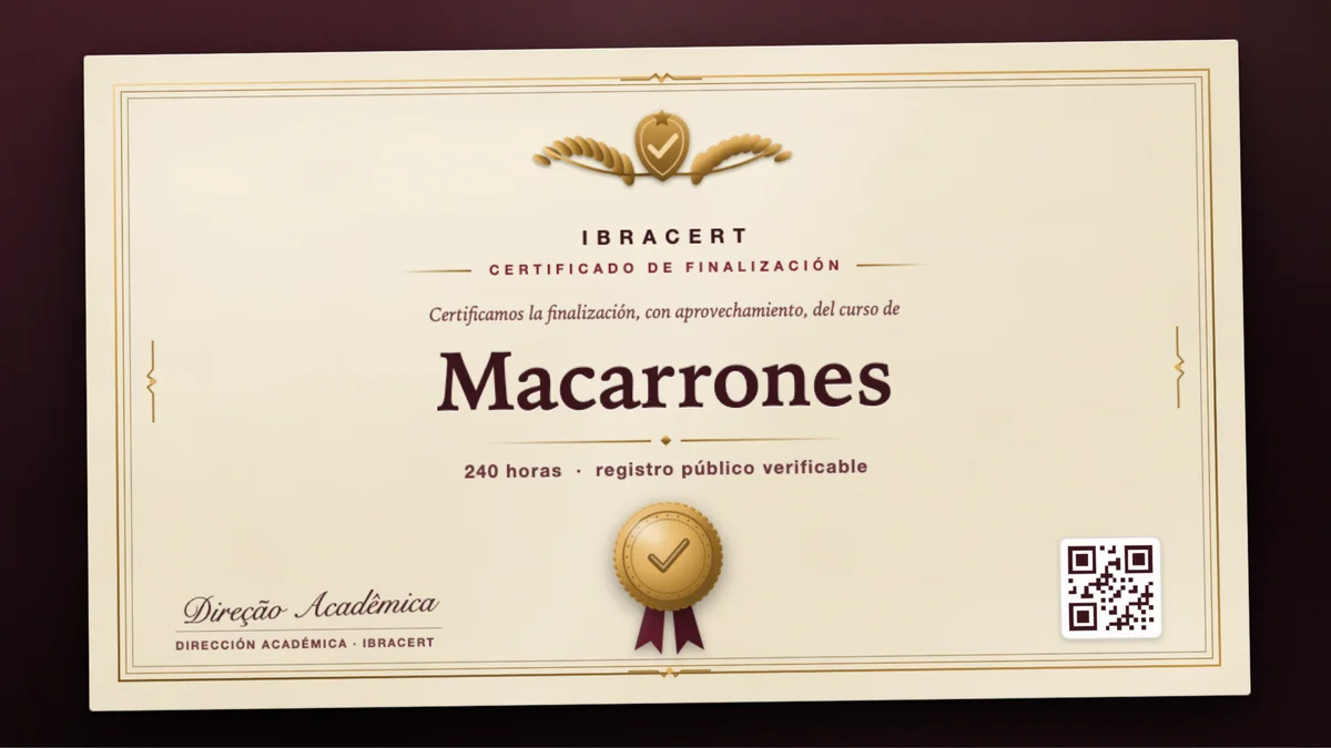 Portada del curso Macarrones