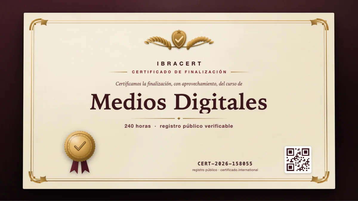 Portada del curso Medios Digitales