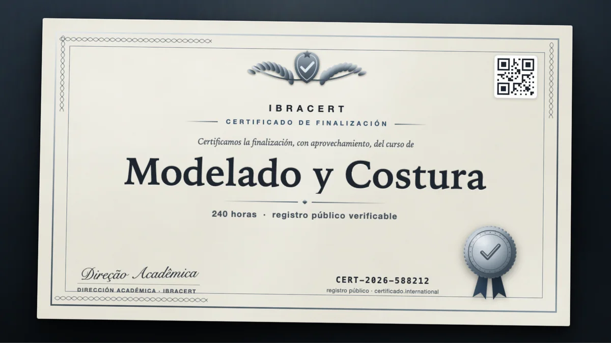 Portada del curso Modelado y Costura