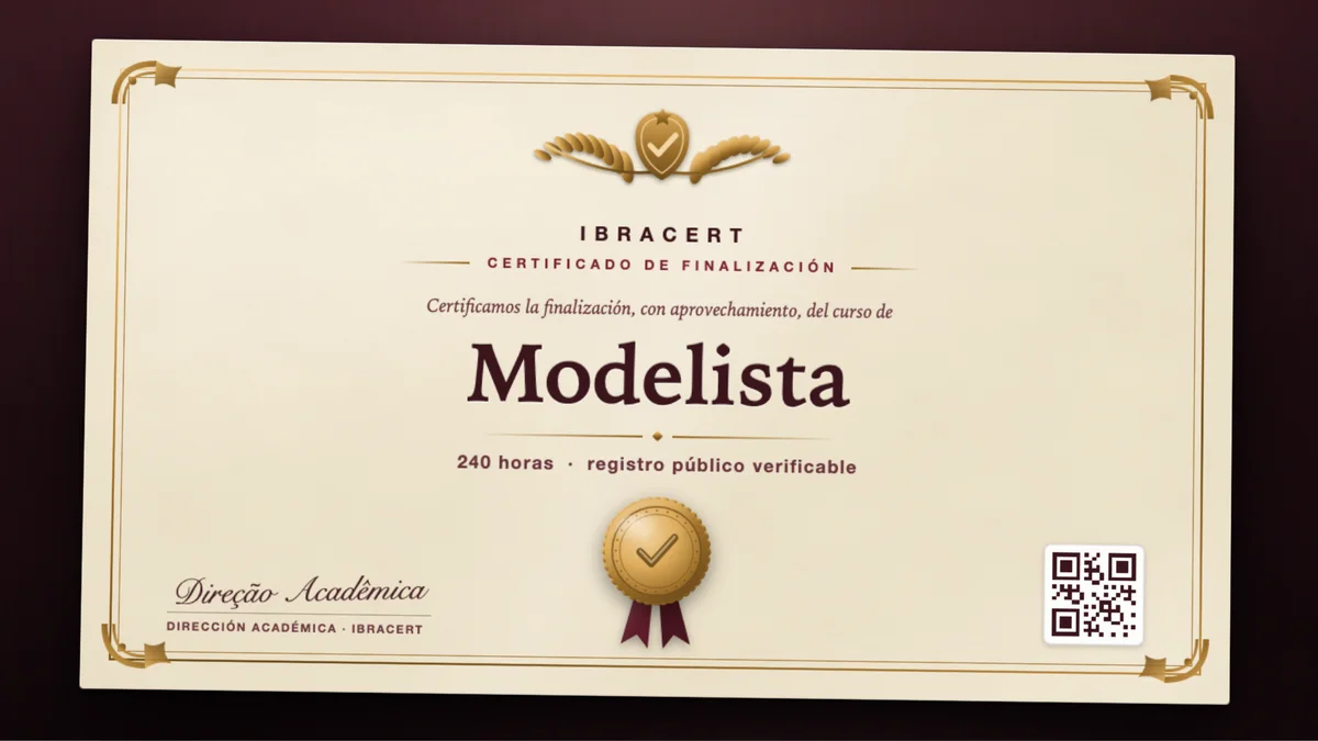 Portada del curso Modelista