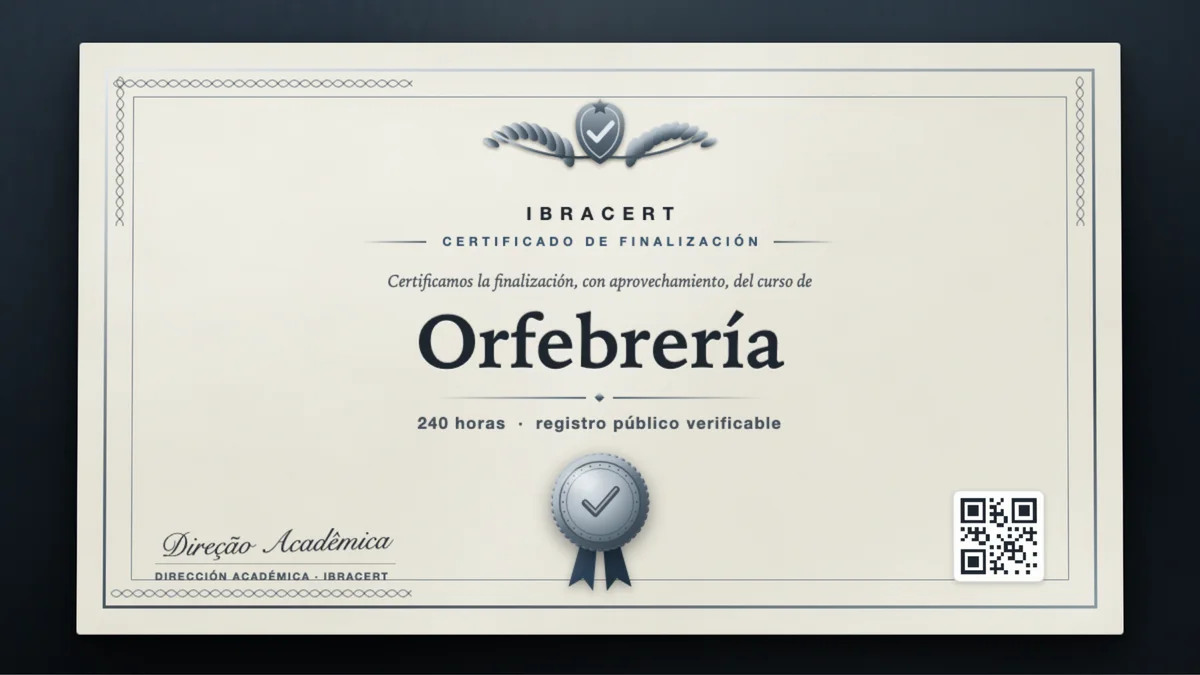Portada del curso Orfebrería