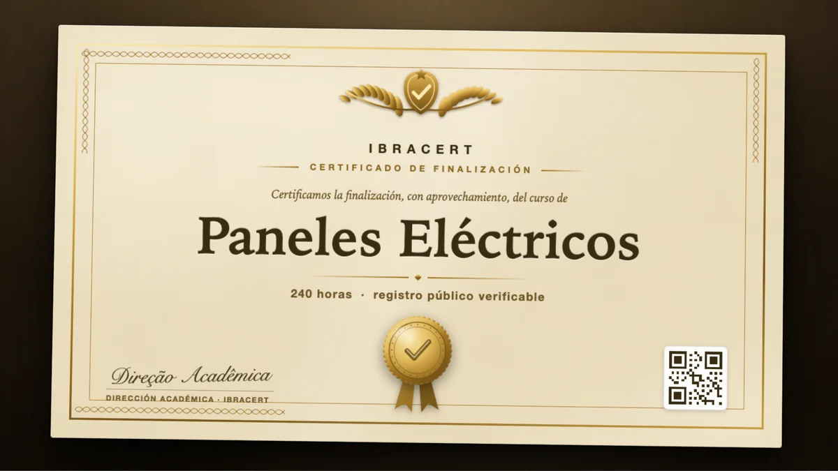Portada del curso Paneles Eléctricos