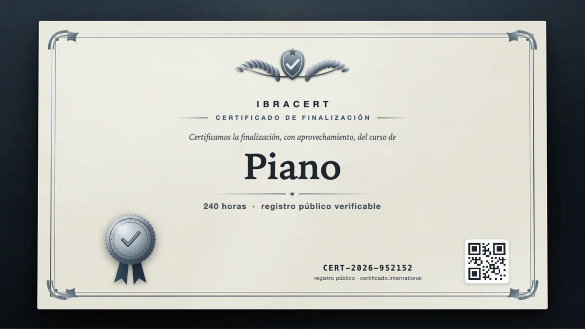 Portada del curso Piano