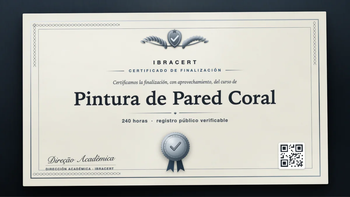 Portada del curso Pintura de Pared Coral