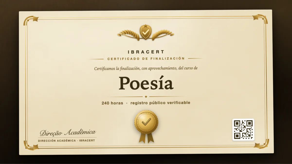 Portada del curso Poesía