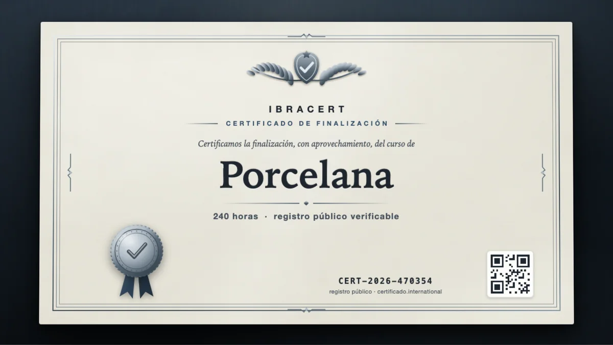 Portada del curso Porcelana