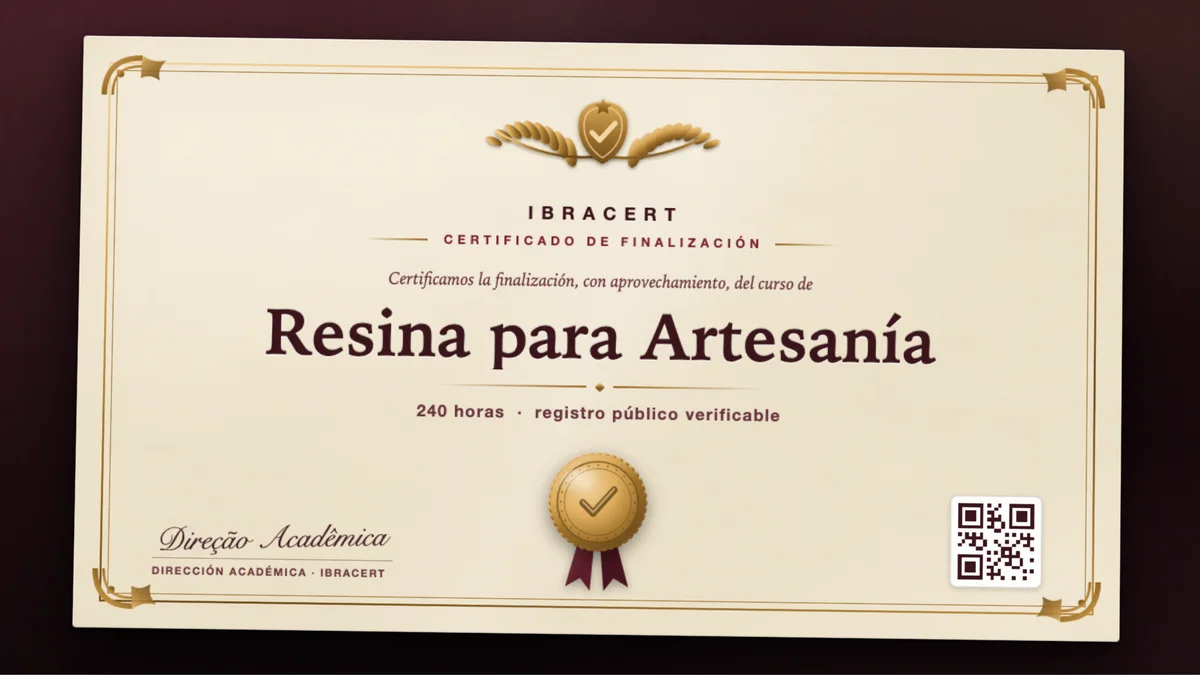 Portada del curso Resina para Artesanía
