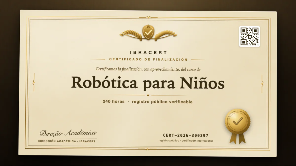 Portada del curso Robótica para Niños