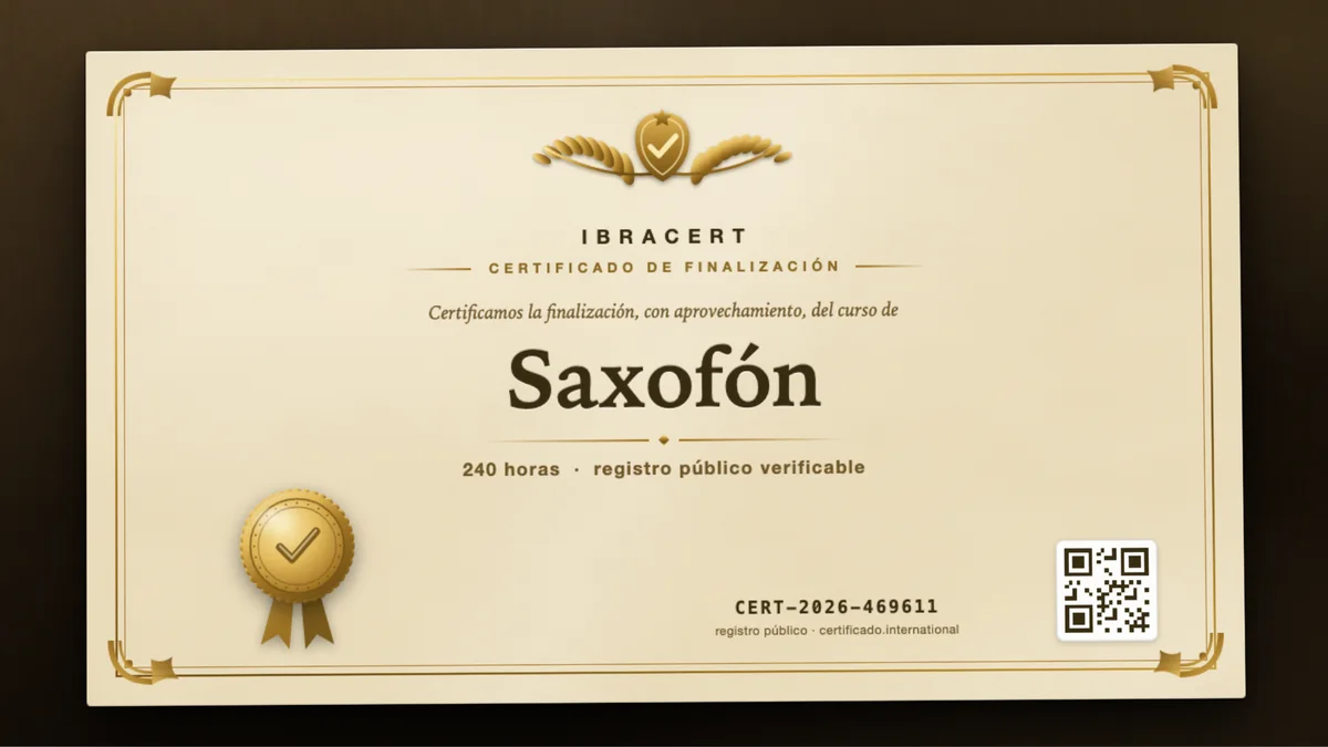 Portada del curso Saxofón