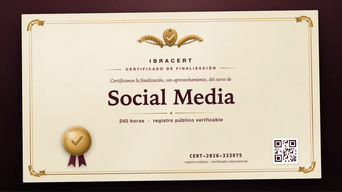 Portada del curso Social Media