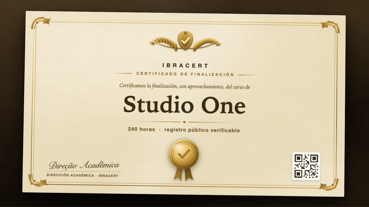 Portada del curso Studio One