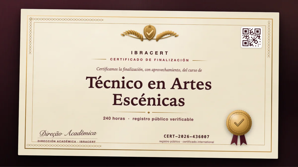 Portada del curso Técnico en Artes Escénicas