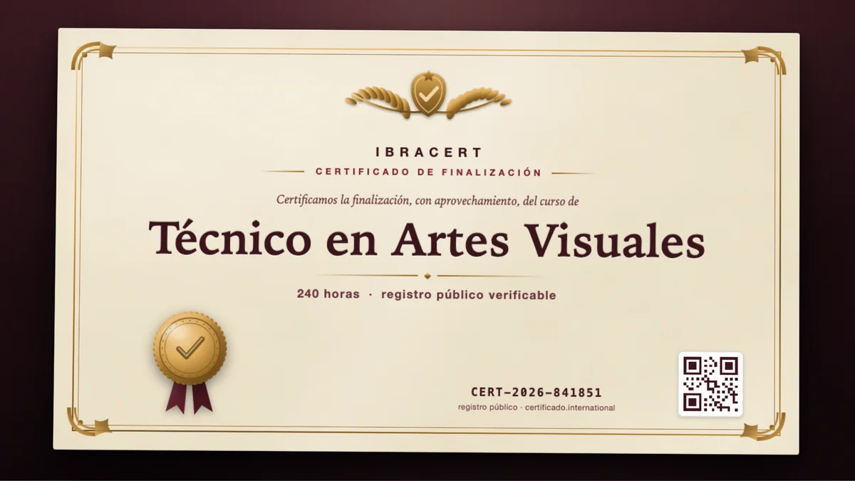 Portada del curso Técnico en Artes Visuales