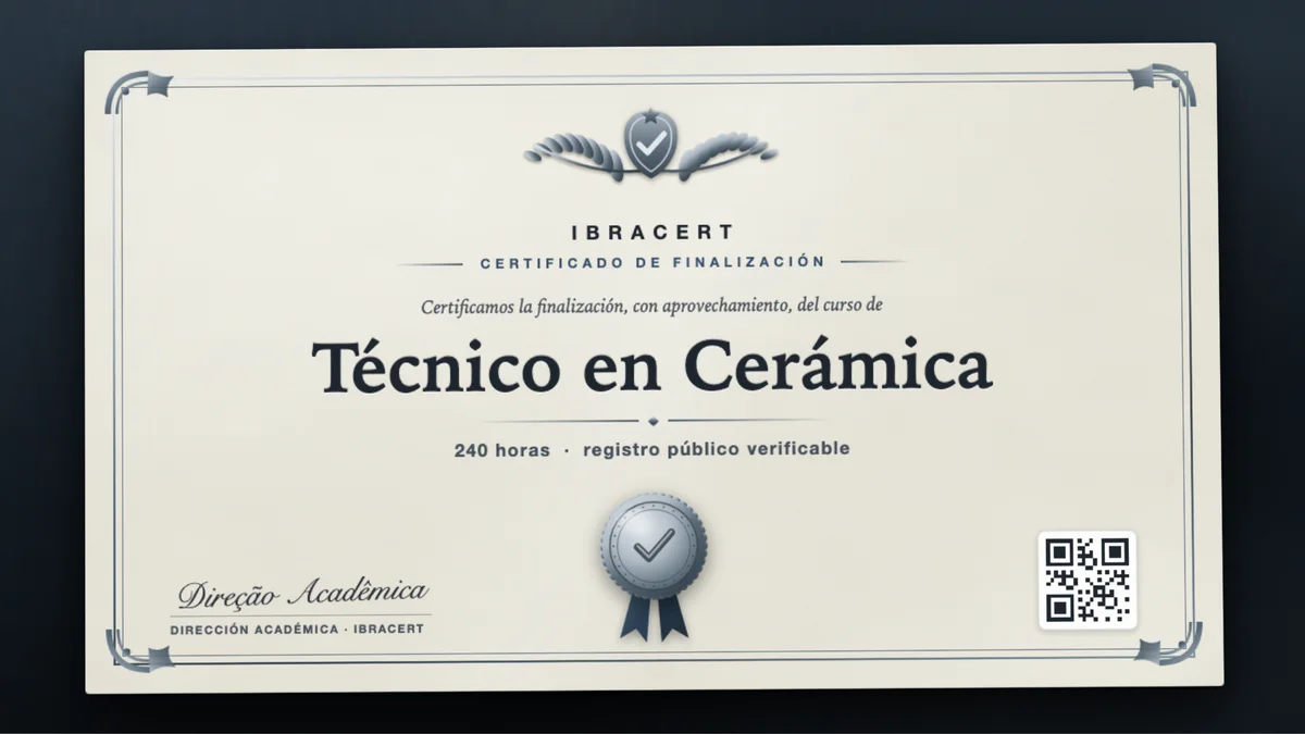 Portada del curso Técnico en Cerámica