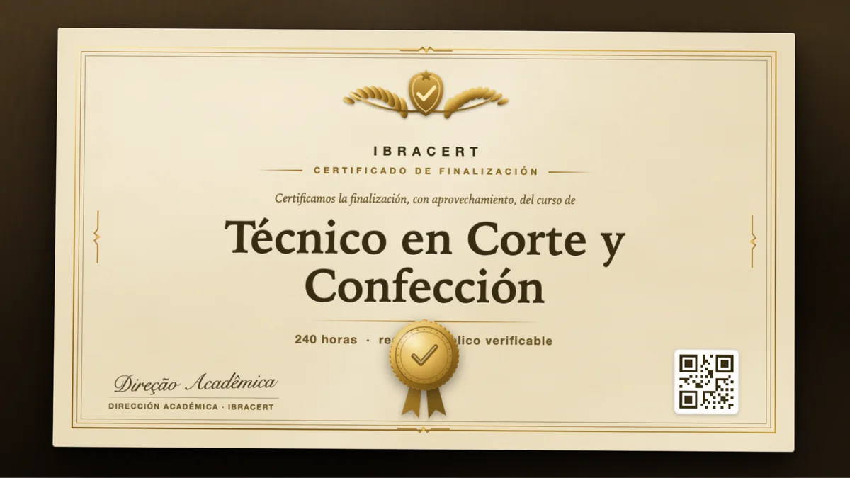 Portada del curso Técnico en Corte y Confección