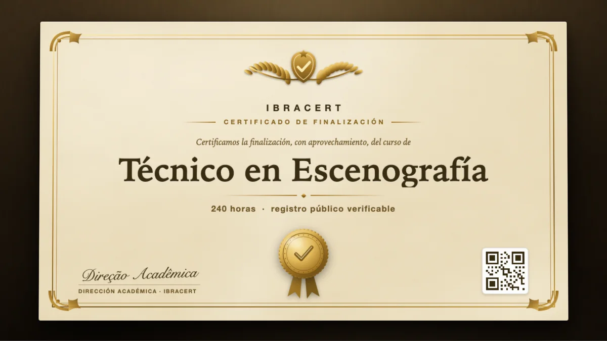 Portada del curso Técnico en Escenografía