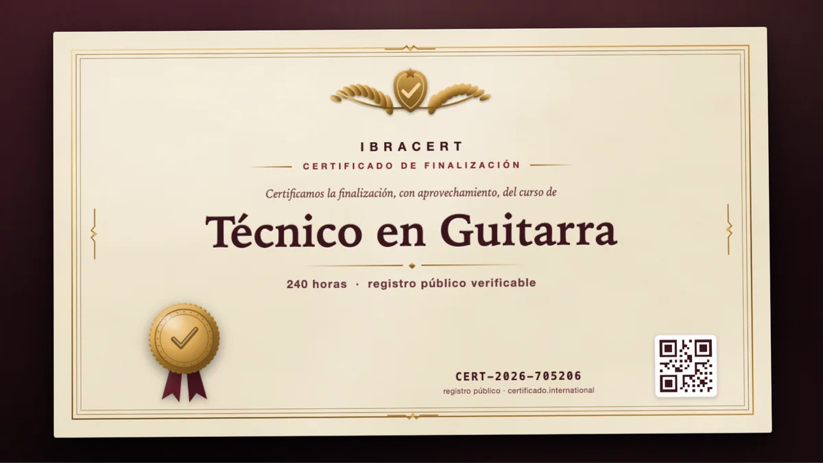 Portada del curso Técnico en Guitarra