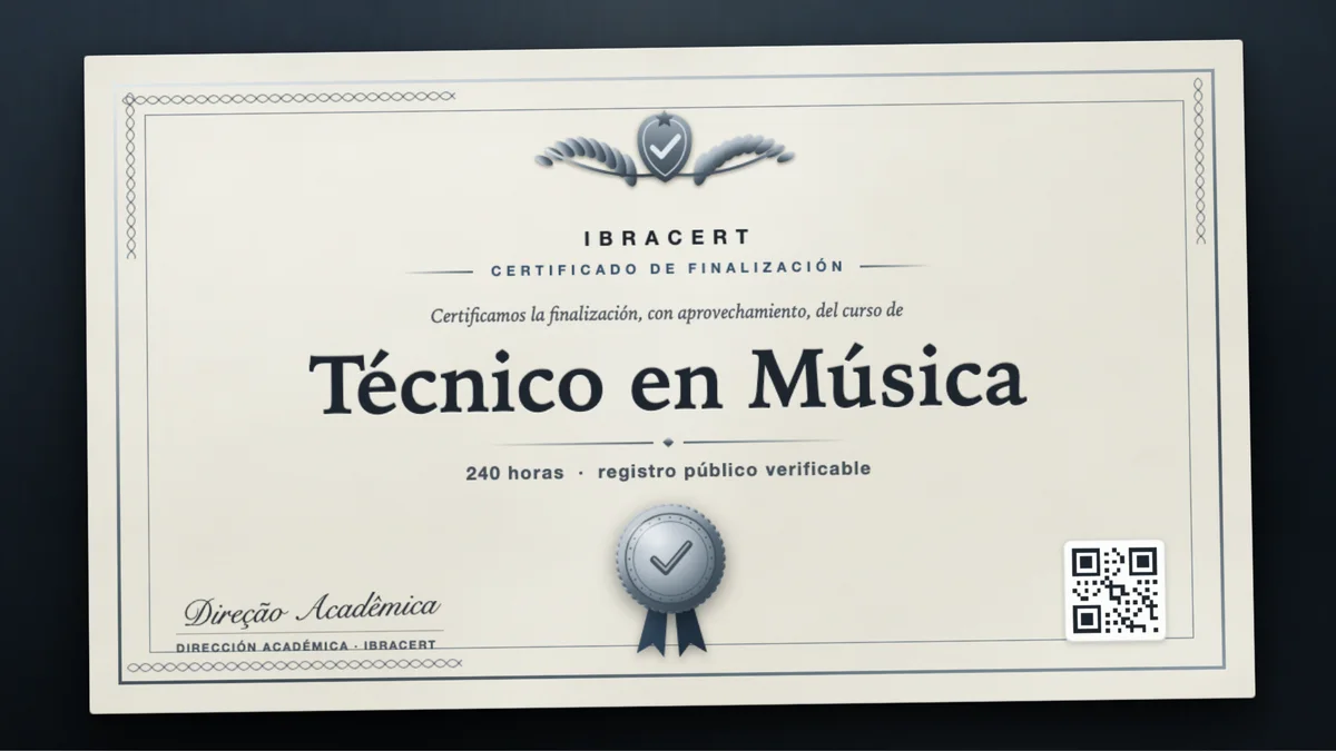 Portada del curso Técnico en Música
