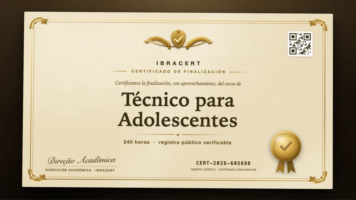 Portada del curso Técnico para Adolescentes