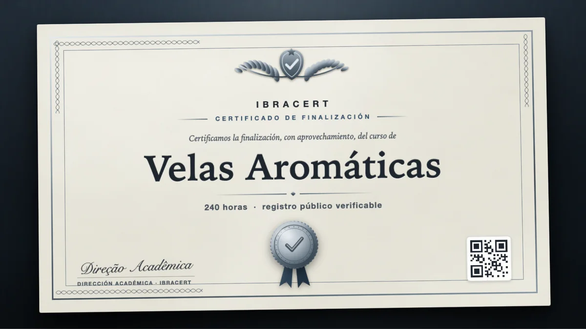 Portada del curso Velas Aromáticas