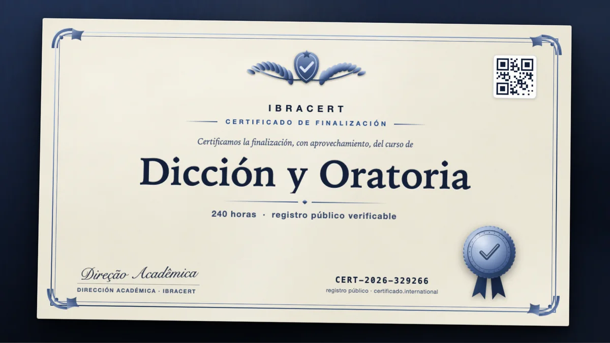 Portada del curso Dicción y Oratoria