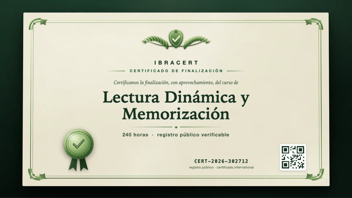 Portada del curso Lectura Dinámica y Memorización