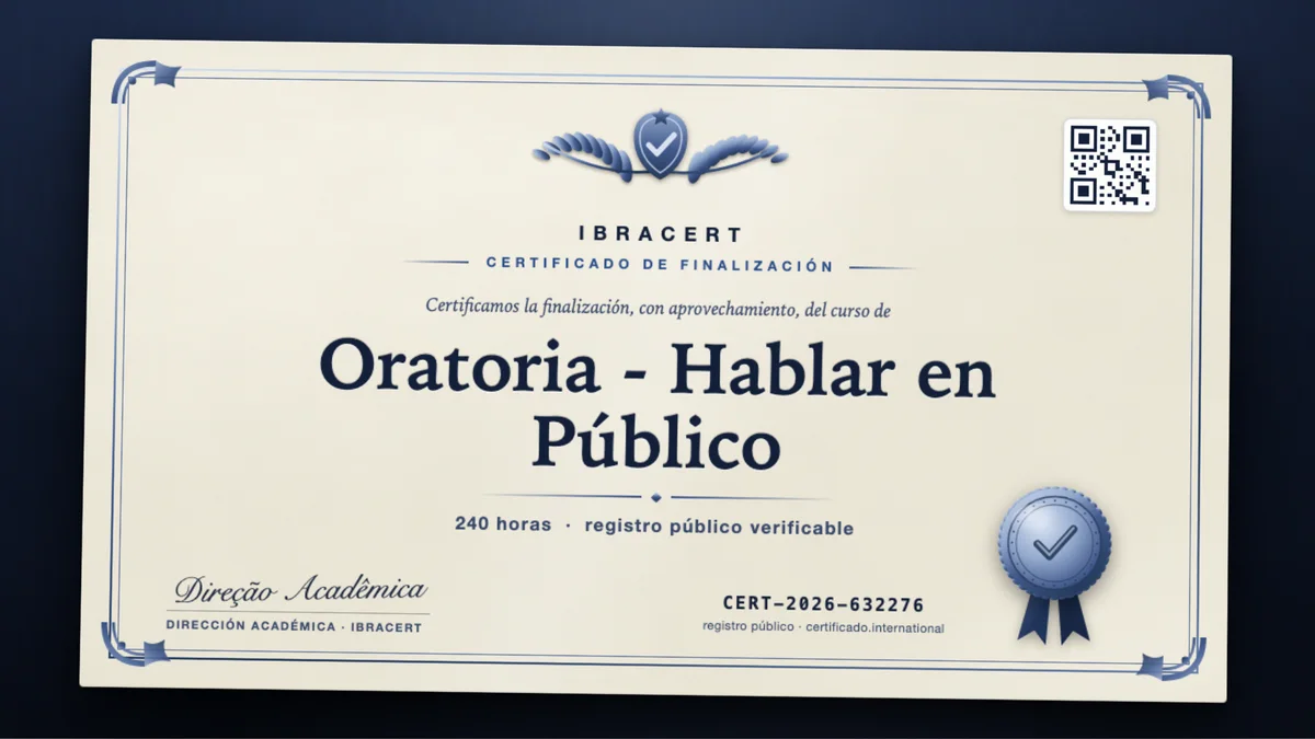 Portada del curso Oratoria - Hablar en Público