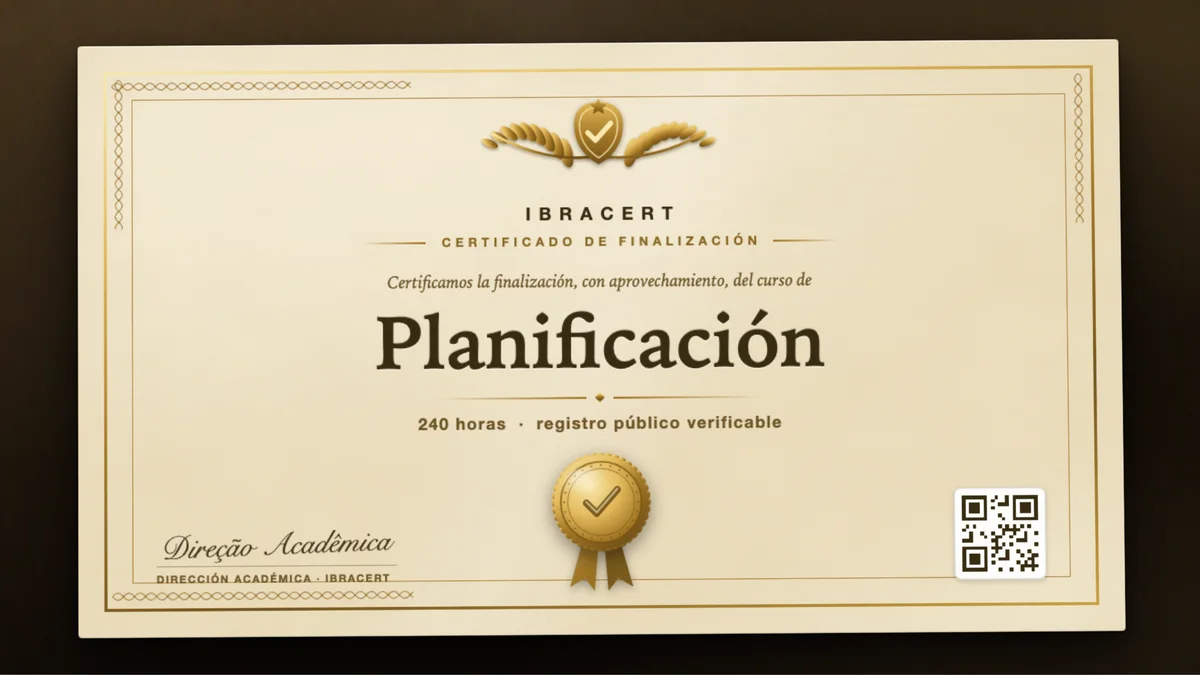 Portada del curso Planificación