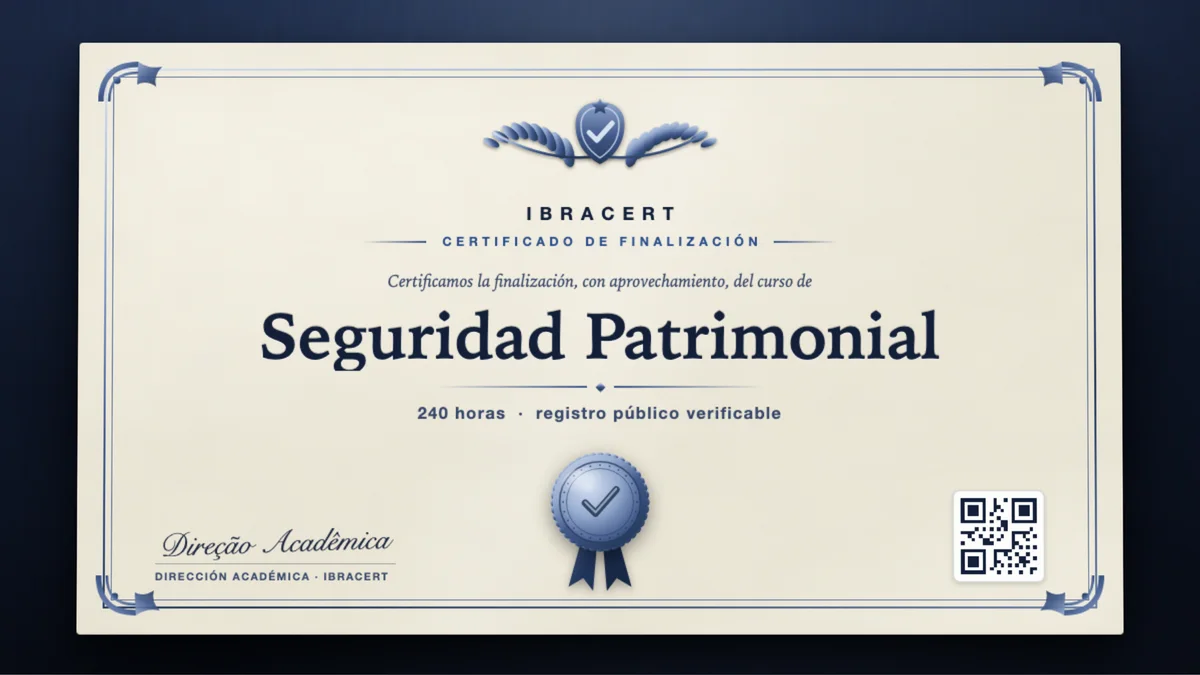 Portada del curso Seguridad Patrimonial
