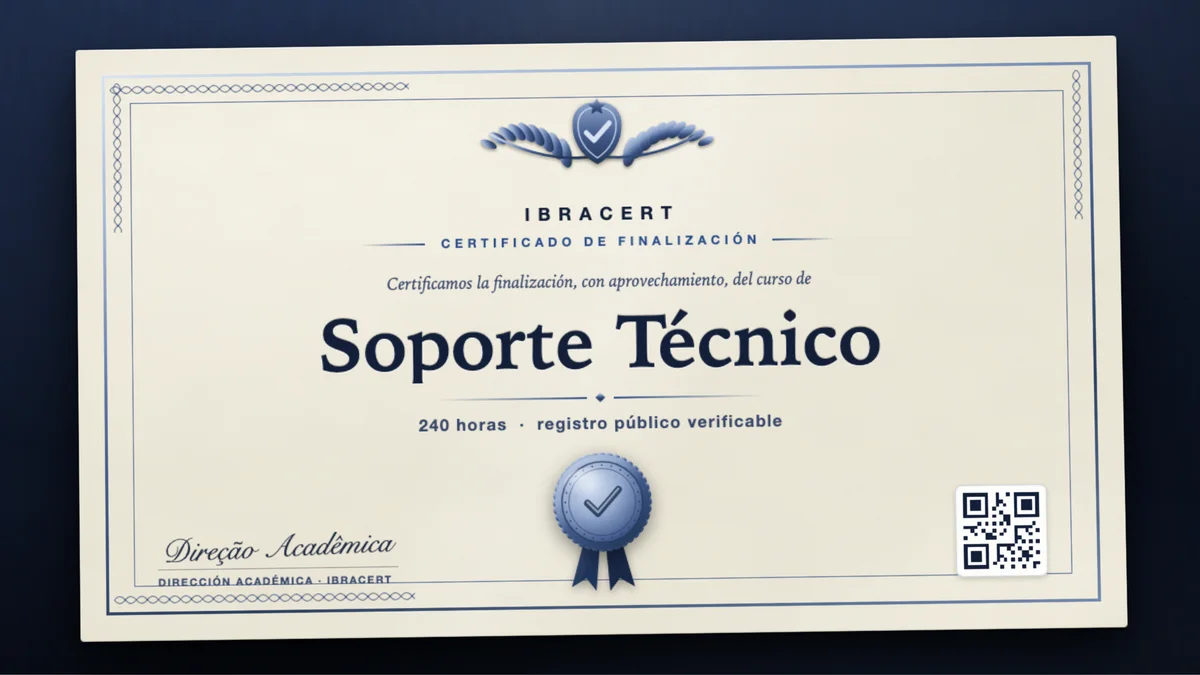 Portada del curso Soporte Técnico