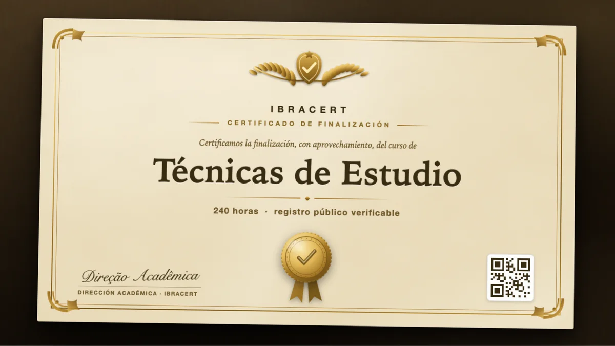 Portada del curso Técnicas de Estudio