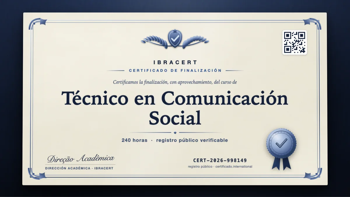 Portada del curso Técnico en Comunicación Social