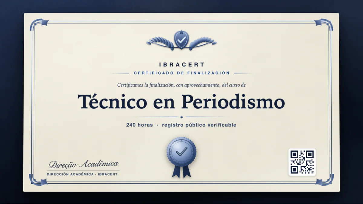 Portada del curso Técnico en Periodismo