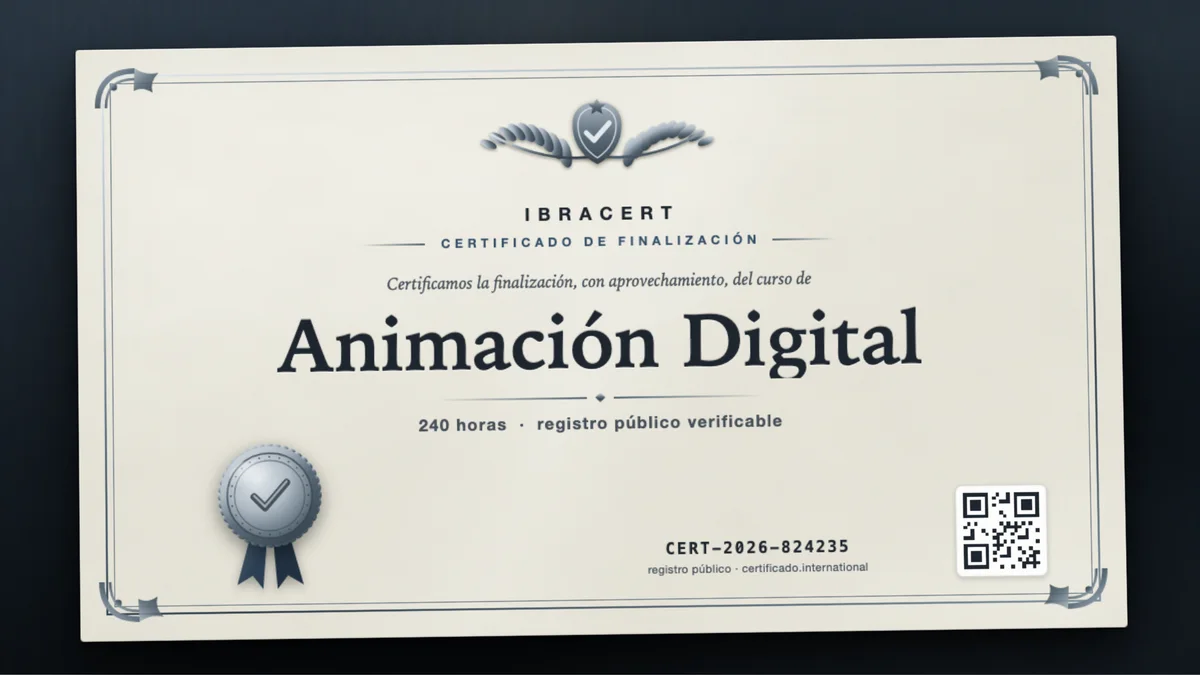 Portada del curso Animación Digital