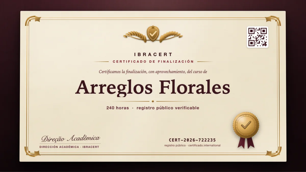 Portada del curso Arreglos Florales