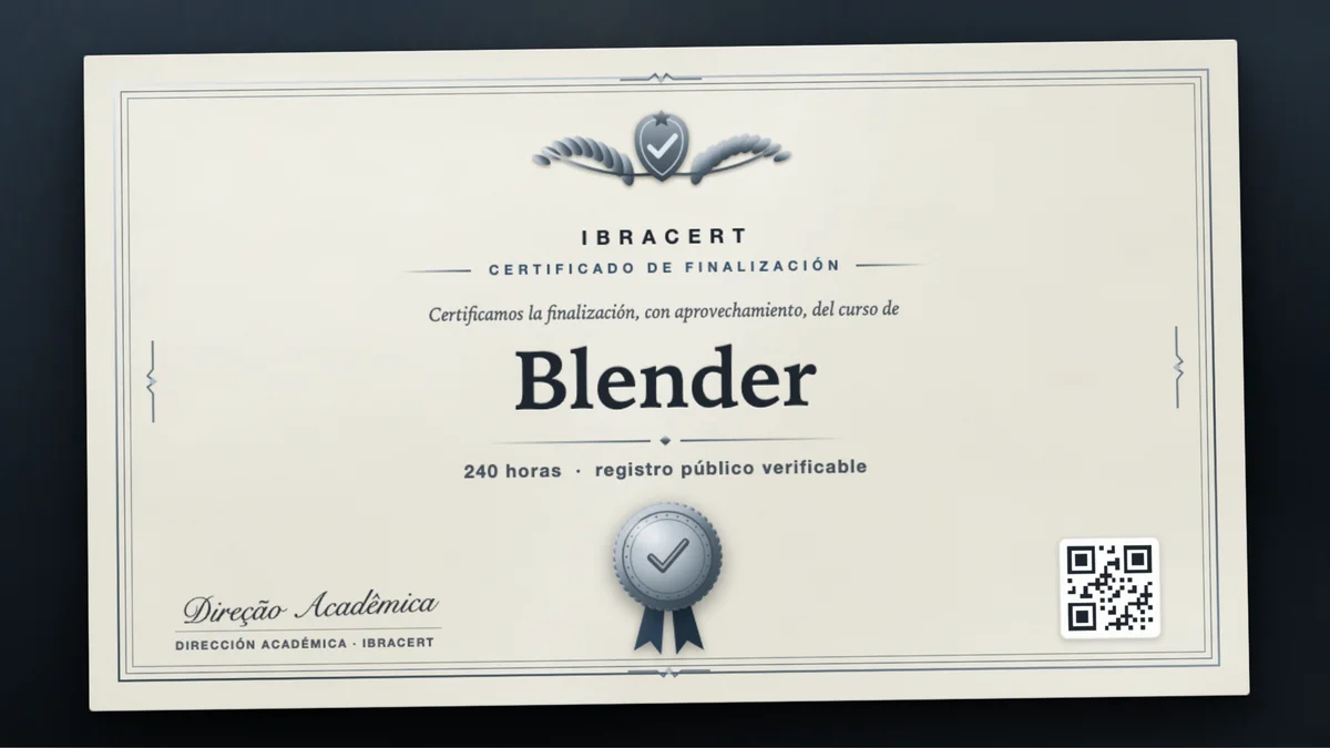 Portada del curso Blender